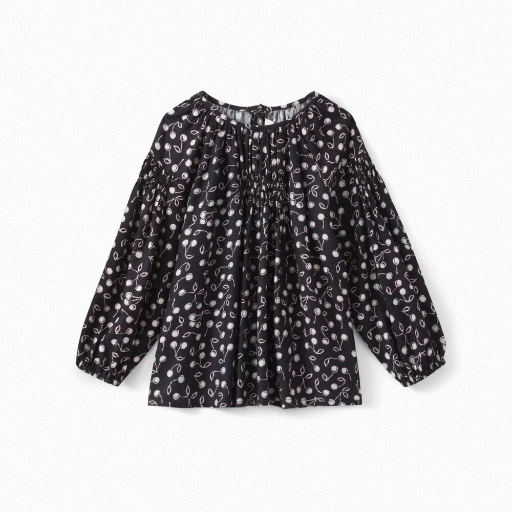 Bonpoint "Poldie" Cherry Print Top, size 8 years
